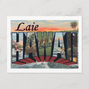 Laie, HawaiiLarge Letter ScenesLaie, HI Postkarte