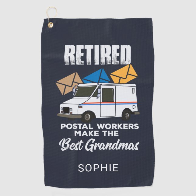 Laien Postfachleute machen die besten Grandmas maß Golfhandtuch (Vorderseite)
