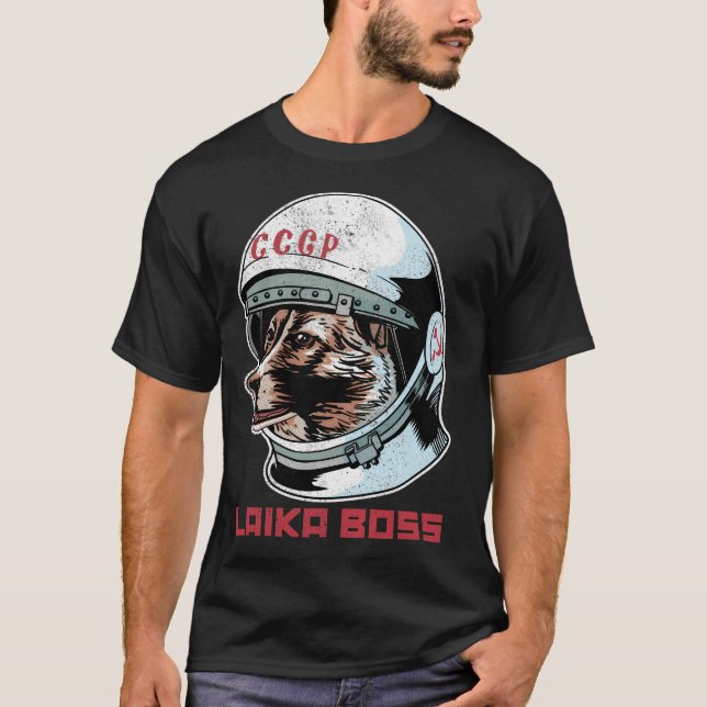 Laika Boss Space Dog T-Shirt (Vorderseite)