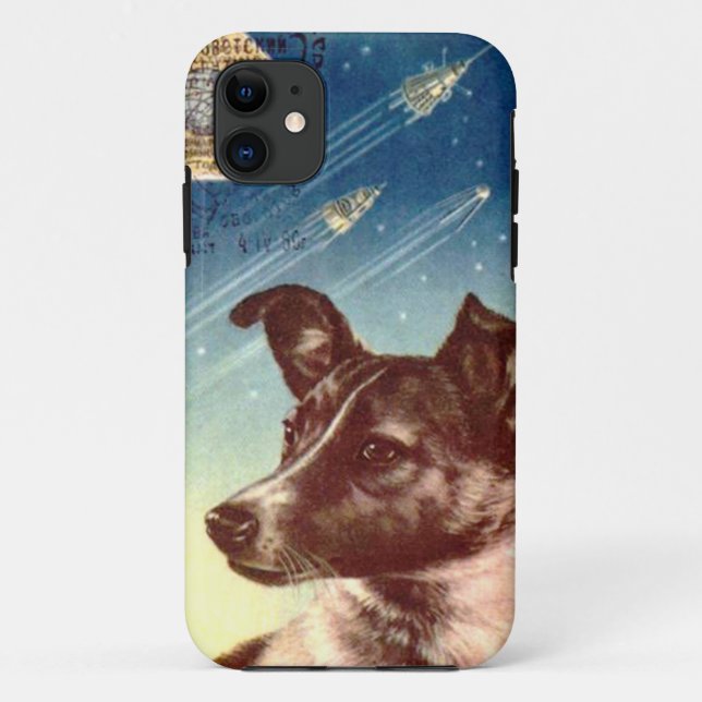 Laika das russische Raum-Hundiphone 5 Case-Mate iPhone Hülle (Rückseite)