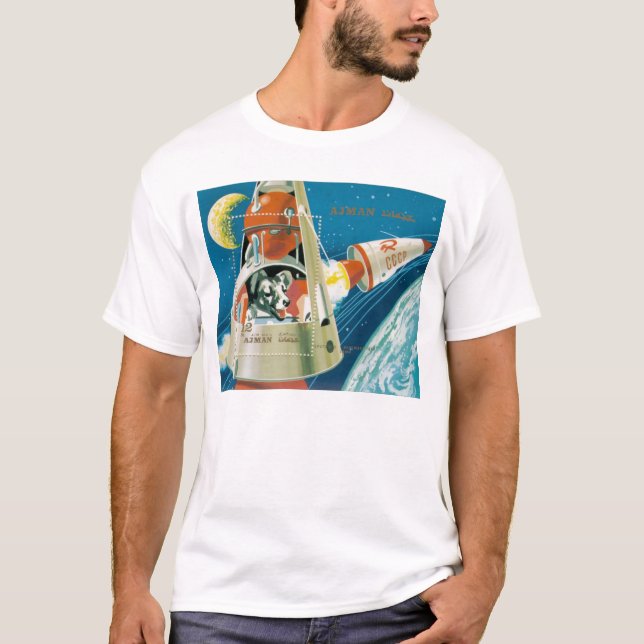Laika, der Raumhund T-Shirt (Vorderseite)