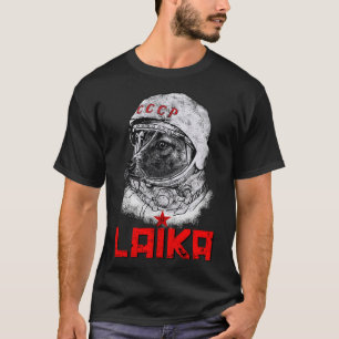 Laika Die CCCP Russland Super Space Rocket Do T-Shirt