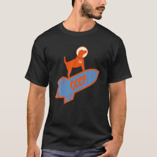 Laika Dog Sputnik Space Travel UdSSR T-Shirt