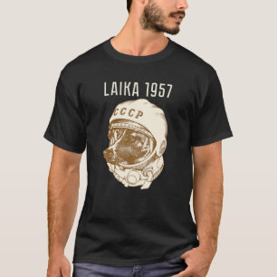 Laika Dog Sputnik Space Travel UdSSR T-Shirt