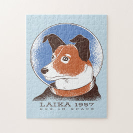 Laika sowjetischer Weltraumhund 1957 Puzzle