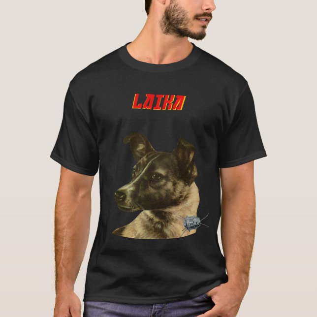 Laika — Sowjets, Gagarin Weltraumkunst T-Shirt (Vorderseite)