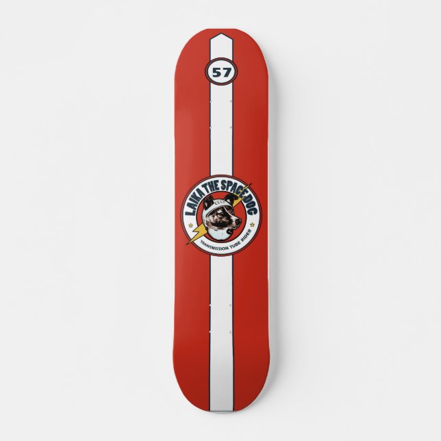 Laika The Space Hund Old School #57: 70er Skateboa Skateboard (Vorne)