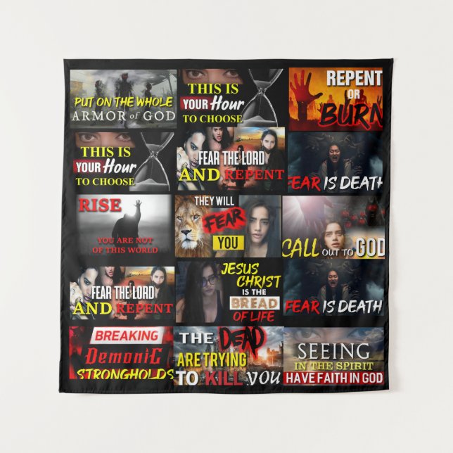 Laila von Jesus Christus, Glaube und Warmtheitsgra Wandteppich (Vorderseite)