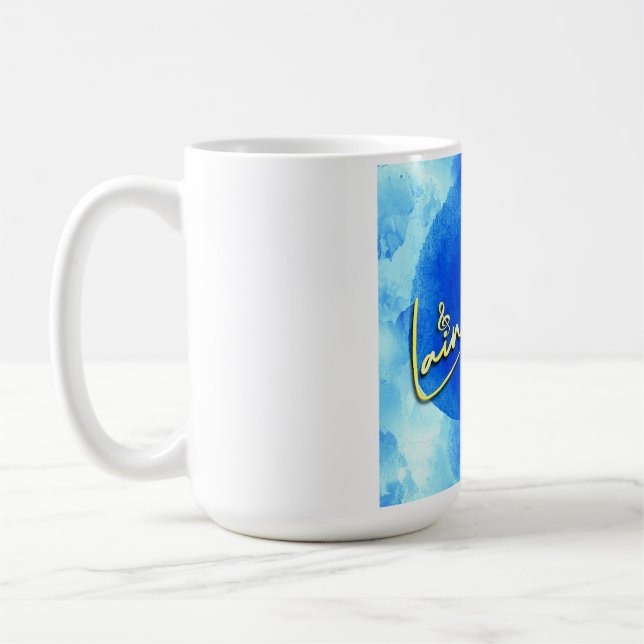 Laine Bleu Logocoffee Tasse (Links)