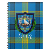 Laing schottischer Clan-Tartan und Wappen