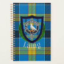Laing Scottish Clan Tartan & Wappen