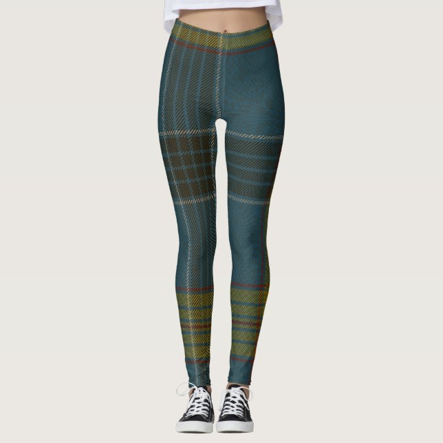 Laing Tartan Clan Kariert Leggings (Vorderseite)