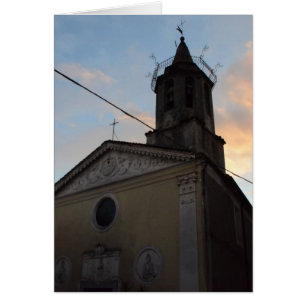 Laino Borgo Kirchen-Sonnenuntergang