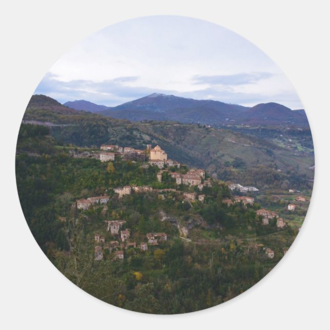 Laino Castello Kalabria Runder Aufkleber (Vorderseite)