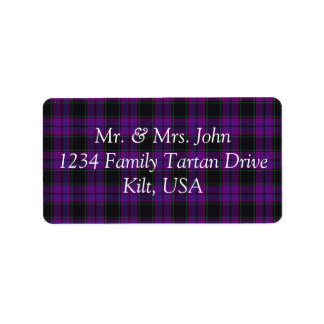Laird Tartan Label Adressaufkleber