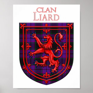 Laird Tartan Scottish Kariert Lion Rampant Poster