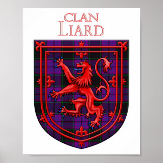 Laird Tartan Scottish Kariert Lion Rampant Poster