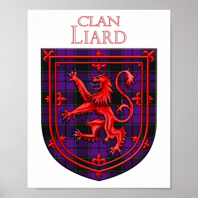 Laird Tartan Scottish Kariert Lion Rampant Poster (Vorne)