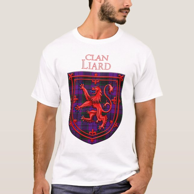 Laird Tartan Scottish Kariert Lion Rampant T-Shirt (Vorderseite)