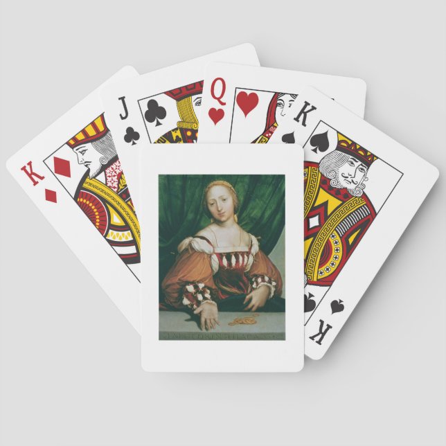 Lais Corinthiaca, 1526 (Öl auf Kalkholz) Spielkarten (Rückseite)