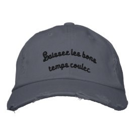 "Laisez les bons temps rouler" bestickte Cap Bestickte Baseballkappe