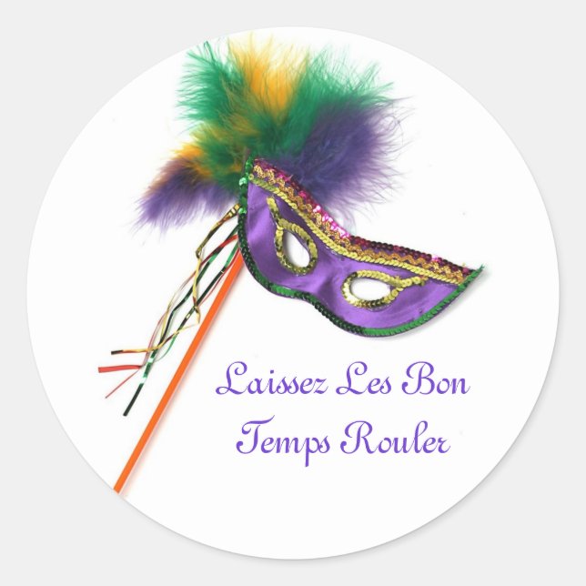 Laissez Les Bon Temps Rouler! Aufkleber (Vorderseite)