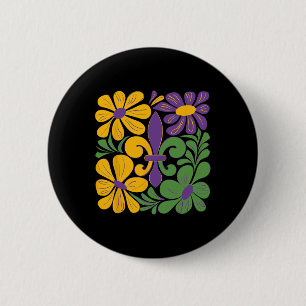 Laissez Les Bon Temps Rouler Funny Boho Coquette m Button