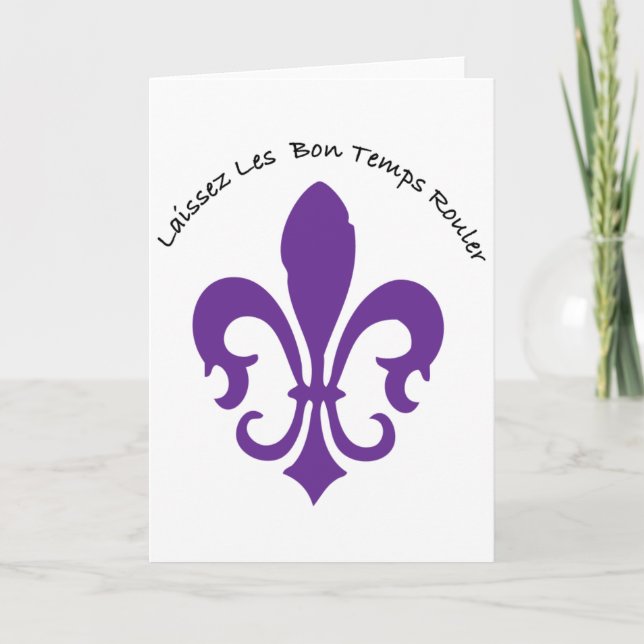 Laissez les Bon Temps rouler Karte (Vorderseite)