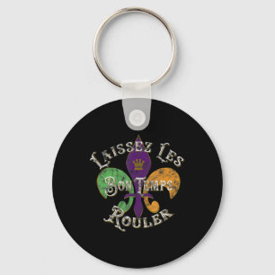Laissez Les Bon Temps Rouler Mardi Gras 2022 Fleur Schlüsselanhänger