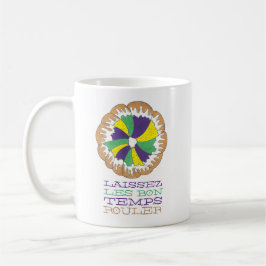 Laissez Les Bon Temps Rouler Mardi Gras King Cake Kaffeetasse