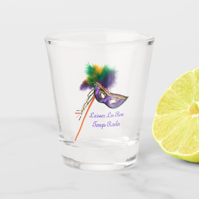 Laissez Les Bon Temps Rouler! Schnapsglas (Vorderseite)