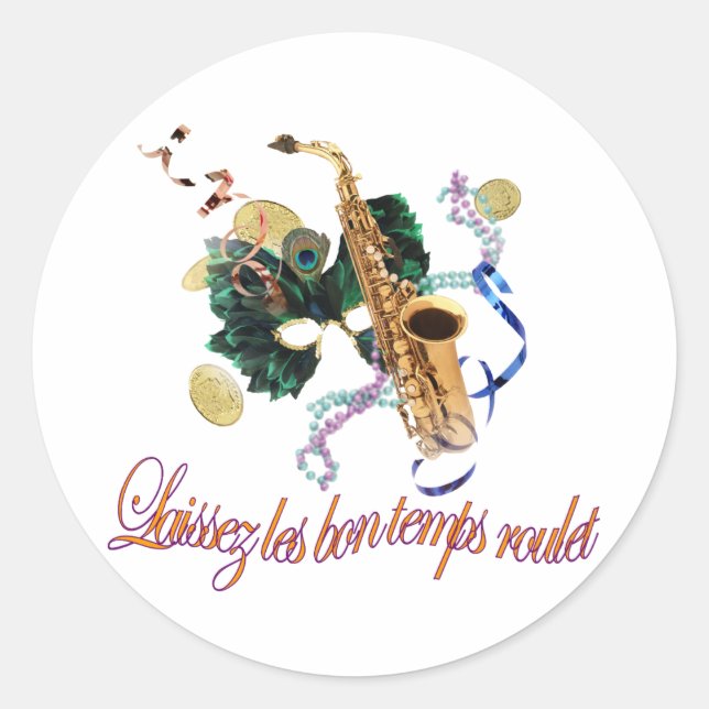 Laissez Les Bon Temps Roulet Sticker (Vorderseite)