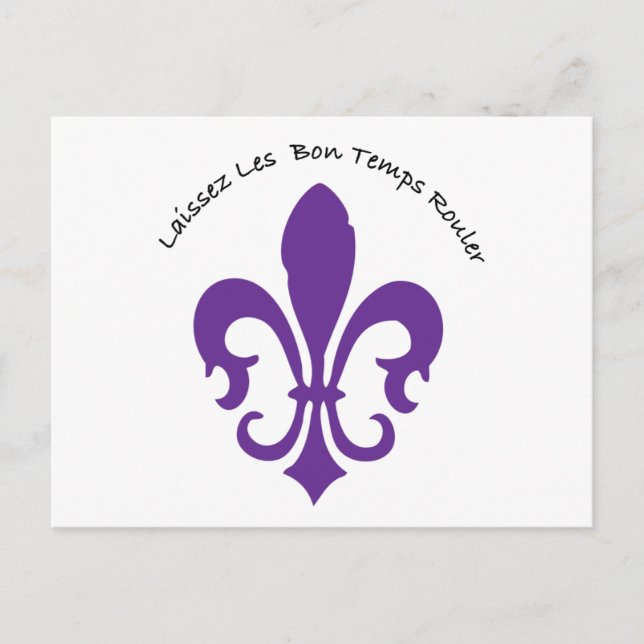 Laissez les bon temps rouller postkarte (Vorderseite)