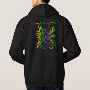 Laissez les bon temps rouller Typografie Mardi Gra Hoodie