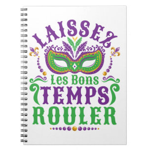 Laissez Les Bons Tempel Rouler Mardi Gras Notizblock