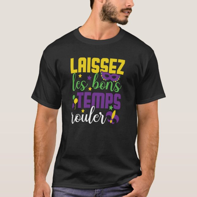 Laissez Les Bons Temps Rouler boys mardi gras T-Shirt (Vorderseite)