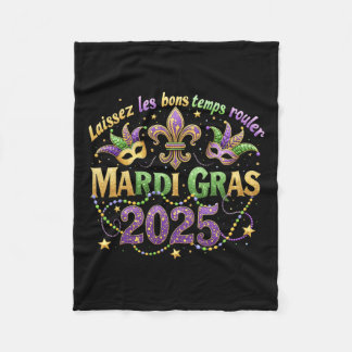 Laissez Les Bons Temps Rouler Mardi Gras New Orlea Fleecedecke