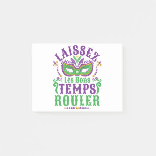 Laissez Les Bons Temps Rouler Mardi Gras Post-it Klebezettel