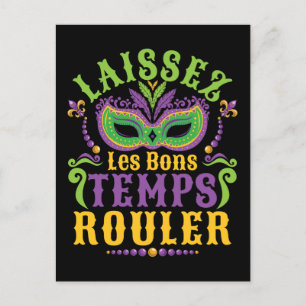 Laissez Les Bons Temps Rouler Mardi Gras Postkarte