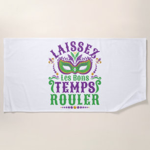 Laissez Les Bons Temps Rouler Mardi Gras Strandtuch