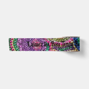 Laissez les Bons Temps Rouler Rainbow Ribbon Satinband