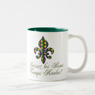 Laissez les BonsTemps Rouler Karneval Fleur d1 Zweifarbige Tasse