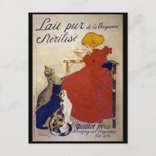Lait pur stérilisé de la Vingeanne, Steinlen Postkarte