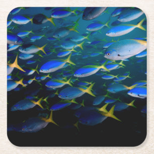 Laja Ampat Unterwasser5 Rechteckiger Pappuntersetzer