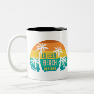 LaJolla Beach Retro Zweifarbige Tasse