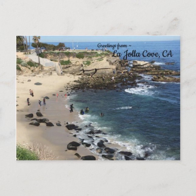 LaJolla Cove, California Postkarte (Vorderseite)