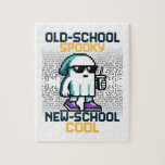 Lakai der alten Schule, Cool an der Neuschule Puzzle<br><div class="desc">Dieses pixelige Gespenst ist eine Mischung aus altem Arkadenstil und moderner,  sprichwörtlicher Kultur. Es hat einen Schwung,  Neonfarben und eine digitale Einstellung. Es ist ein perfektes Design für Liebhaber von 8-Bit Nostalgie,  Pixel Halloween Kunst,  Techcore-Spooky-Vibes und Retro-Gaming-Geister.</div>