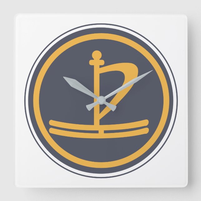 Lakan Clock Quadratische Wanduhr (Vorderseite)