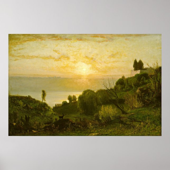 Lake Albano - George Inness Fine Art Poster (Vorne)