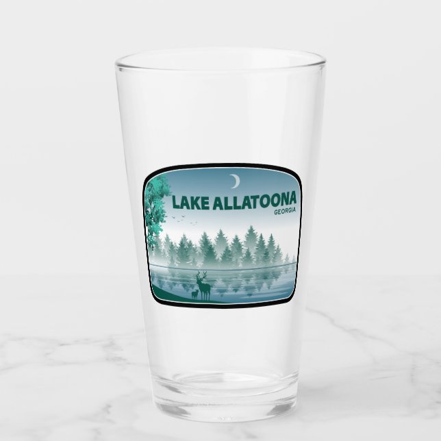 Lake Allatoona Georgia Deer Glas (Vorderseite)
